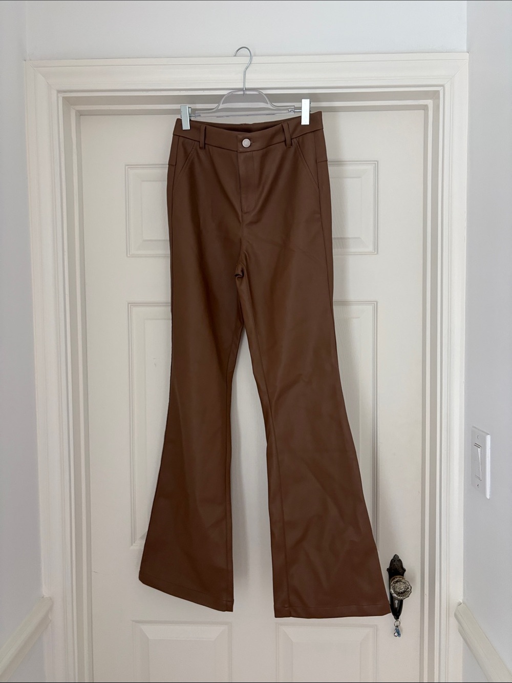 Heartloom Chestnut Faux Leather Pants